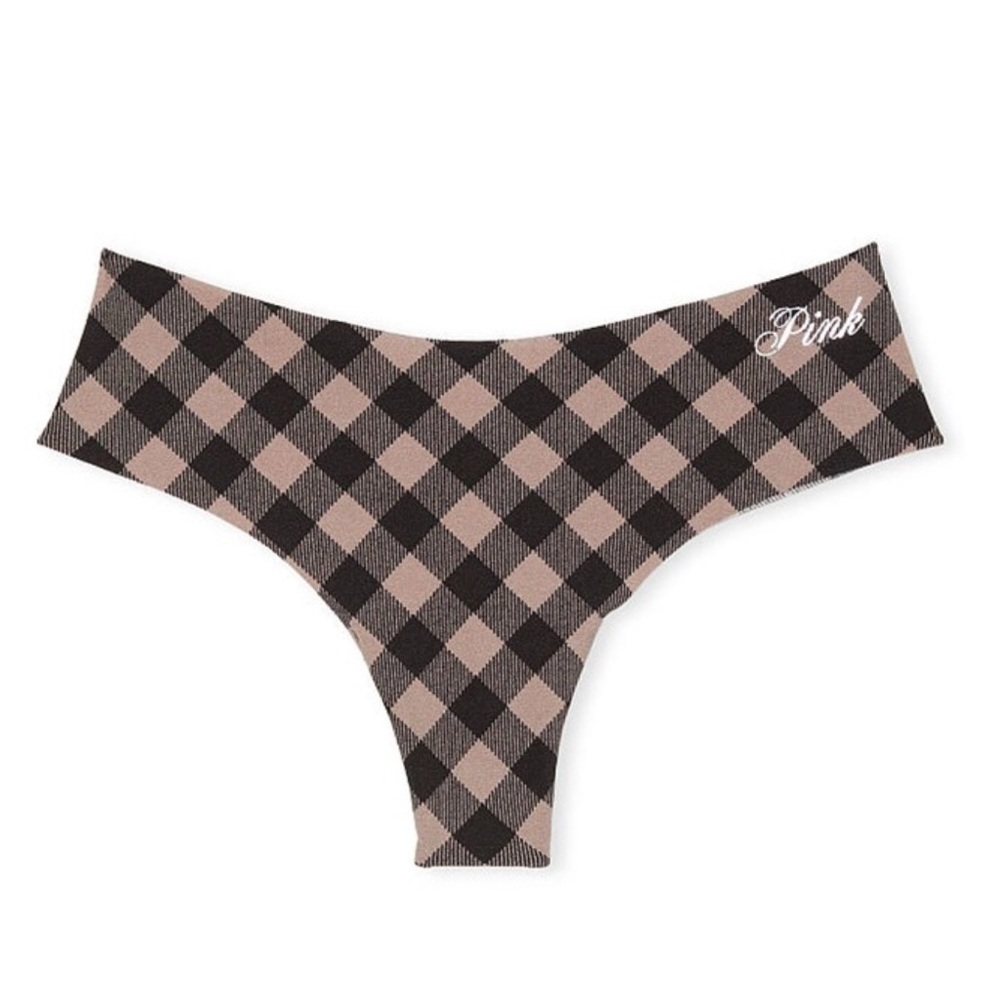 PINK Seamless No Show Cheekster Panty Women Size Large
